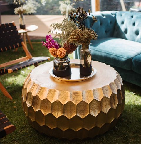 How Gold Drum Tables Transform Living Room Aesthetics